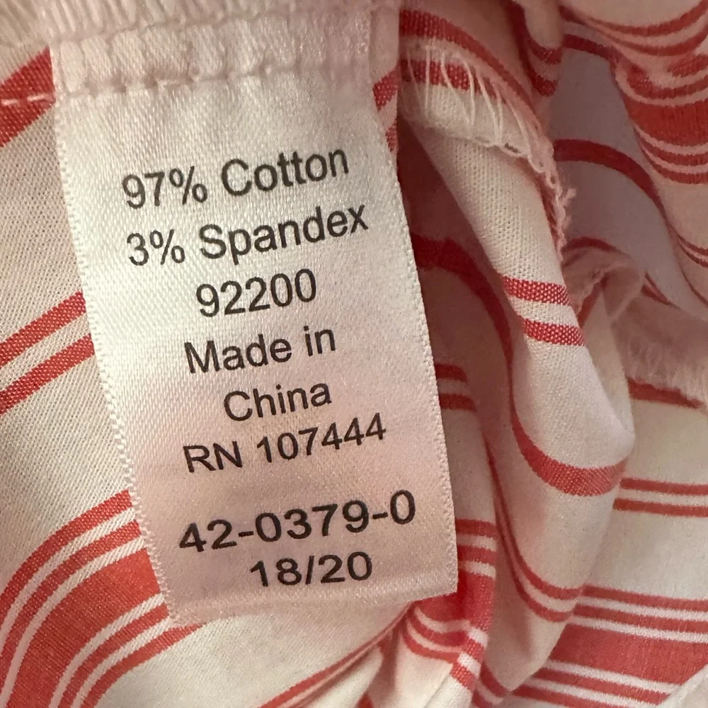 Jessica London women long sleeve stripe button down blouse size18/20